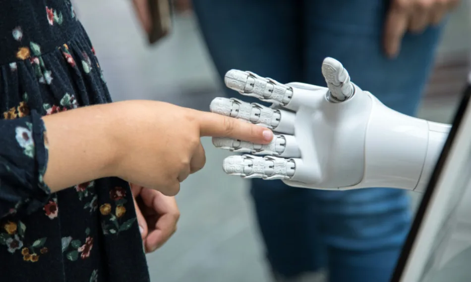 Prosocial behavior between humans and robots