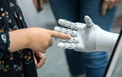 Prosocial behavior between humans and robots